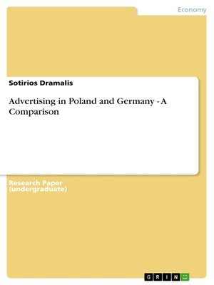 cover image of Advertising in Poland and Germany--A Comparison